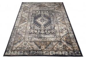 Makro Abra Kusový koberec klasický DUBAI L429B antracitový Rozměr: 80x150 cm