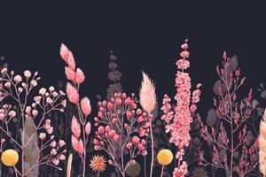 Tapeta variace trávy v růžové barvě - 150x100 cm