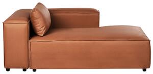 Levostranná lenoška BRANDE Tkanina Zlatohnědá