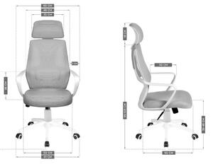 Kancelářská židle Matryx 2.8 (bílá + šedá). 1087595