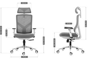 Kancelářská židle Matryx 3.3 (bílá + šedá). 1087597
