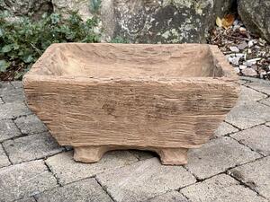 Ručně vyřezávaná teaková mísa z Indonésie 47 × 32 cm