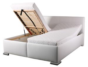 Čalouněná postel s úložným prostorem včetně polohovacího roštu VIVAT Plocha spaní 180x200