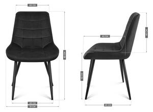 Jídelní židle Pamper 3 (černá). 1087620
