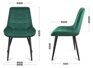 Jídelní židle Pamper 3 (tmavě zelená). 1087621