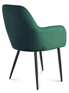 Jídelní židle Pamper 6 (tmavě zelená). 1087624
