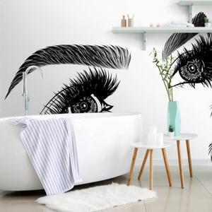 Samolepící tapeta minimalistické ženské oči - 225x150 cm