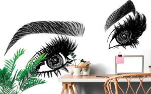 Tapeta minimalistické ženské oči - 300x200 cm
