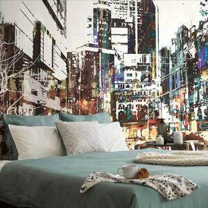 Samolepící tapeta abstraktní panorama města - 150x270