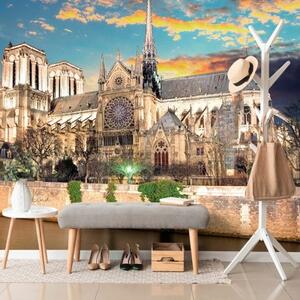 Fototapeta katedrála Notre Dame - 375x250 cm
