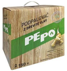 PE-PO Podpalovač z dřevité vlny, 150 ks