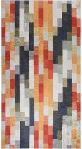 Oranžový/šedý pratelný běhoun 80x200 cm Blocks of Fun – Vitaus
