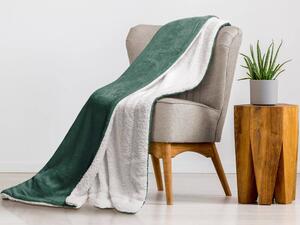 Hřejivá luxusní beránková deka GREEN Hřejivá luxusní beránková deka GREEN - 150x200 cm - Zelená tmavá