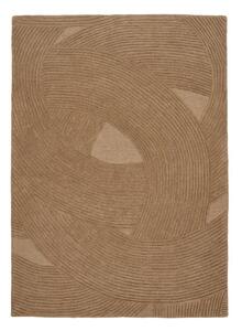 Ručně tkaný vlněný koberec v tmavě přírodní barvě 160x230 cm Pune – House Nordic