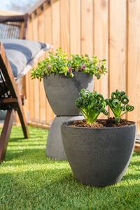 Ter Steege Květináč Nova concrete grey D22 H17