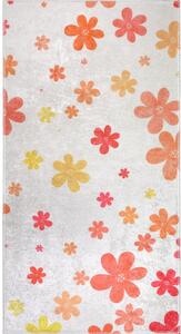 Oranžový/slonovinový pratelný dětský koberec 60x100 cm Fall Flowers – Vitaus