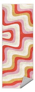 Žlutý/růžový pratelný běhoun 60x230 cm Creamy Raspberry Swirl – Mila Home
