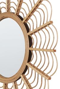 Kulaté bambusové zrcadlo ø 60 cm přírodní TUMBIT