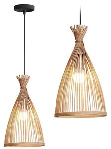 TooLight Závěsná lampa La Belle Boho II černá/hnědá