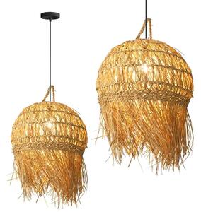 TooLight Závěsná lampa La Belle Boho IV černá/bambus