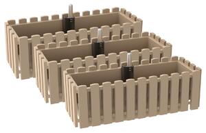 Parkside® Sada samozavlažovacích truhlíků Kensington, 50 cm, 3dílná (800013015)