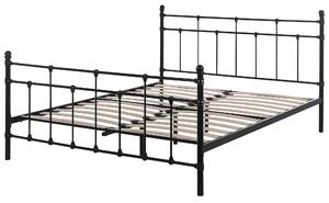 Černá kovová postel 160x200 cm LYNX