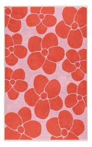 Červený/růžový pratelný koberec 80x150 cm Poppy Fields – Mila Home