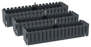 Parkside® Sada samozavlažovacích truhlíků Kensington, 75 cm, 3dílná (800013012)