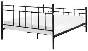 Černá kovová postel 160x200 cm LYNX