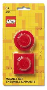 LEGO magnetky, set 2 ks - červená