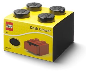 LEGO stolní box 4 se zásuvkou - černá