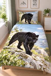 3d povlečení s panterem - Panter mikroplyš 140x200 cm