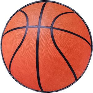 Oranžový pratelný dětský koberec ø100 cm Basketball – Vitaus