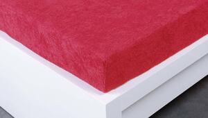 XPOSE® Dětské froté prostěradlo Exclusive - malinové 60x120 cm