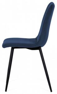 Hector Jídelní židle Slay s prošíváním tmavě modrá