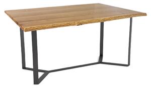 Moderní stoly Jídelní stůl MONZA masiv dub/ocel