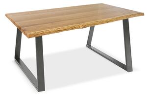 Moderní stoly Jídelní stůl HELENA masiv dub/ocel