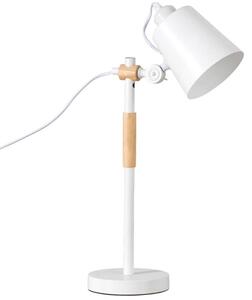 Bílá kovová stolní lampa Somcasa Iria 54 cm