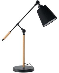 Černá kovová stolní lampa Somcasa Lizar 67 cm