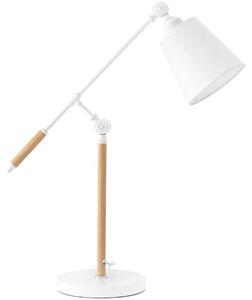 Bílá kovová stolní lampa Somcasa Lizar 67 cm