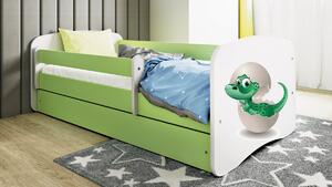 Kocot kids Dětská postel Babydreams dinosaurus zelená