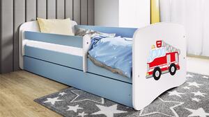 Kocot kids Dětská postel Babydreams hasičské auto modrá