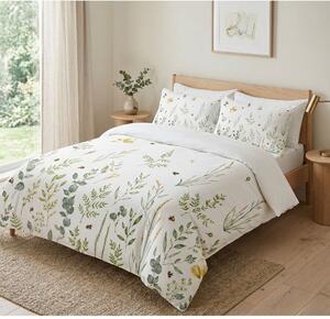 Bílé povlečení na dvoulůžko 200x200 cm Gardenia – Mijolnir