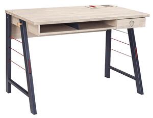 Malý studentský stůl Lincoln - dub/tmavě modrá