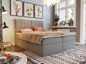 Manželská čalouněná postel 180x200 GUSTAVE - šedá