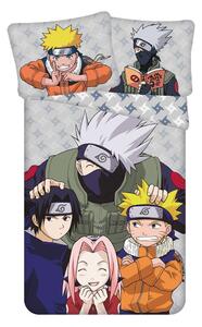 Bavlněné dětské povlečení na jednolůžko 140x200 cm Naruto "Grey" – Jerry Fabrics