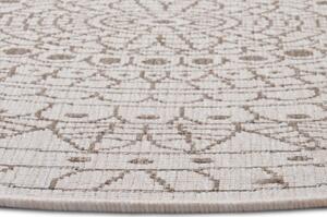 NORTHRUGS - Hanse Home, Kusový koberec Twin-Wendeteppiche 105475 Linen kruh | hnědá Typ: kulatý 100x100 cm