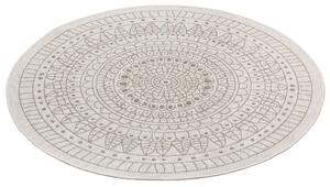 NORTHRUGS - Hanse Home koberce Kusový koberec Twin-Wendeteppiche 105475 Linen kruh – na ven i na doma - 100x100 (průměr) kruh cm