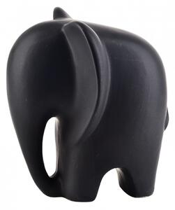 Mondex Keramický slon MIA BLACK III matně černý
