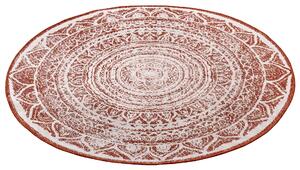 NORTHRUGS - Hanse Home koberce Kusový koberec Twin Supreme 105497 Cayenne kruh – na ven i na doma - 200x200 (průměr) kruh cm